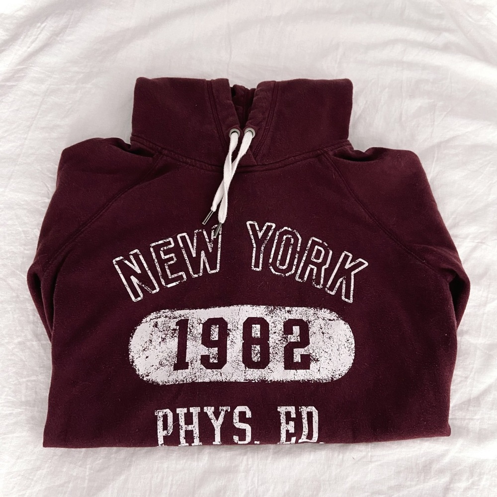 New York Maroon Hoodie
